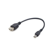 Gembird micro USB B apa - USB A anya 2.0 OTG kábel 15cm (A-OTG-AFBM-03) kábel és adapter