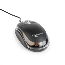  Gembird MUS-U-01-BKT optical mouse Black/Transparent egér