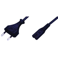 Gembird pc-184/2 c7 tápkábel 1,8m black kábel és adapter