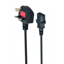 Gembird PC-187 UK Power cord 1,8m Black kábel és adapter