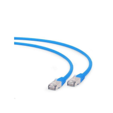 Gembird PP6A-LSZHCU-B-1.5M FTP CAT6a Patch kábel 1.5m Kék kábel és adapter