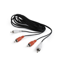Gembird RCA M/M audio kábel 1.8m fekete (CCA-2R2R-6) kábel és adapter