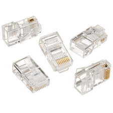 Gembird RJ45 CAT5e UTP csatlakozó dugó 8P8C, 50db kábel és adapter