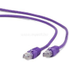 Gembird RJ45 CAT6 FTP - RJ45 CAT6 FTP M/M adatkábel 0.5m lila (PP6-0.5M/V)
