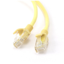 Gembird RJ45 CAT6 UTP M/M adatkábel 5m sárga kábel és adapter