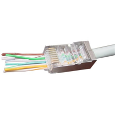 Gembird RJ45 FTP 8P8C csatlakozó dugó 8P8C, 10db kábel és adapter