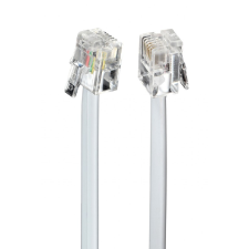Gembird TC6P4C-10M Telefon kábel 10m - Fehér (TC6P4C-10M) kábel és adapter