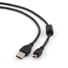 Gembird USB 2.0 A dugó - mini USB 1.8m kábel zajszűrős (CCF-USB2-AM5P-6) kábel és adapter