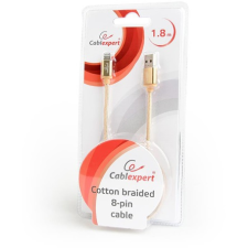 Gembird USB 2.0 A -> Lightning M/M adatkábel 1.8m arany kábel és adapter