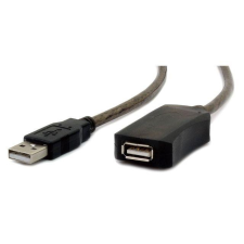 Gembird USB 2.0 aktív hosszabbító kábel, 10m kábel és adapter