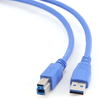 Gembird USB 3.0 A - USB 3.0 B, 0.5m USB kábel 0,5 M USB 3.2 Gen 1 (3.1 Gen 1) USB A USB B Kék kábel és adapter