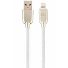  Gembird USB-A 2.0 -&gt; Lightning M/M adatkábel 2m fehér Premium rubber kábel és adapter
