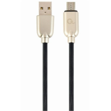  Gembird USB-A 2.0 -&gt; USB-B 2.0 micro M/M adatkábel 1m fekete Premium rubber kábel és adapter