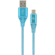  Gembird USB-A 2.0 -&gt; USB-B 2.0 micro M/M adatkábel 2m kék-fehér Premium kábel és adapter