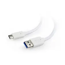Gembird USB type-C apa - USB 3.0 apa kábel 1.8m - Fehér kábel és adapter