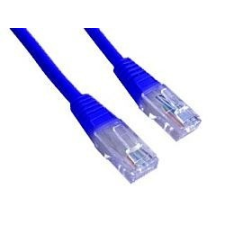 Gembird UTP Cat5e patch kábel 2m - kék kábel és adapter
