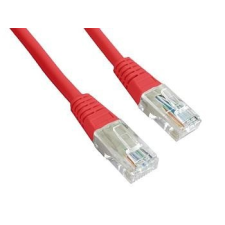 Gembird UTP Cat5e patch kábel 3m - piros kábel és adapter