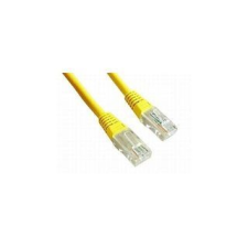 Gembird UTP kat.5e RJ45 patch kábel 0.25m sárga kábel és adapter