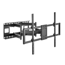 Gembird WM-120ST-01 Fali tartó konzol (full-motion) 60"-120" fekete tv állvány és fali konzol
