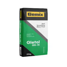  Gemix GS-15 (0-5mm) zsákos gépi glett 20kg glett, gipsz, csemperagasztó, por