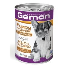 Gemon Dog Puppy & Junior konzerv csirke-pulyka – 6×415 g kutyaeledel