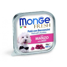 Gemon ( Monge ) Monge Dog Fresh Paté & Chunkies marha 100g kutyaeledel