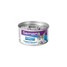 Gemon Mousse Sterilised Macskaeledel (Tonhal és Sertés) - 85 g macskaeledel