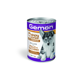  Gemon Puppy & Junior kutyakonzerv - csirke, pulyka 415 g kutyaeledel