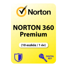 Gen Digital Inc. Norton 360 Premium (10 eszköz / 1 év) (Elektronikus licenc) karbantartó program