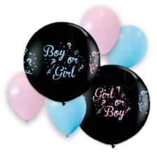 Gender reveal, Fiú vagy Lány léggömb, lufi szett party kellék