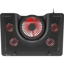 Genesis Oxid 550 17,3" LED-es 5 ventilátoros fekete-piros notebook hűtőpad hűtés