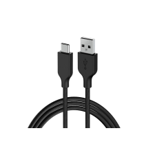 Genius ACC-A2CC-3A USB Type-A apa - USB Type-C apa 2.0 Adat és töltő kábel - Fekete (1.5m) kábel és adapter