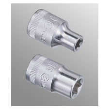 GENIUS TOOLS Dugókulcs - crowafej 1/2" belső torx E10 Genius dugókulcs
