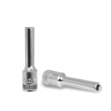 GENIUS TOOLS Dugókulcs - crowafej 1/4" 6 lap hosszú 4,5 mm Genius dugókulcs