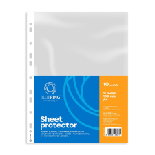  Genotherm lefűzhető, A4, 100 micron jumbo víztiszta Bluering® 10 db/csomag, lefűző