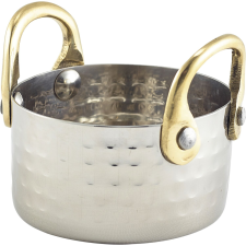 GenWare Tálalótál rozsdamentes acél, kalapált felület, Magasság: 40 mm, Ø: 75 mm konyhai eszköz