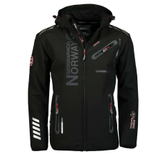 Geographical Norway férfi kabát ROYAUTE softshell, Fekete 6XL férfi kabát, dzseki