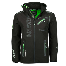 Geographical Norway férfi kabát ROYAUTE softshell, XL Fekete férfi kabát, dzseki