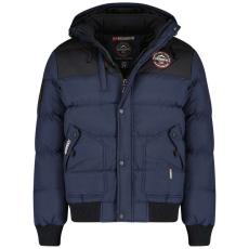  GEOGRAPHICAL NORWAY férfi kabát VOLVA MEN JKT 005 téli, steppelt kabát kapucnival, XL Sötétkék