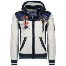 Geographical Norway férfi pulóver GEDAY MEN SAM 100, S Szürke férfi pulóver, kardigán