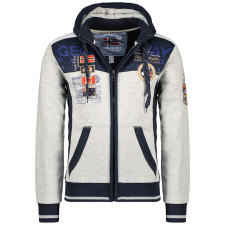 Geographical Norway férfi pulóver GEDAY MEN SAM 100, Szürke XXL férfi pulóver, kardigán