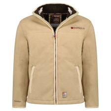 GEOGRAPHICAL NORWAY férfi pulóver UBOLT szőrmével, Bézs XXL férfi pulóver, kardigán