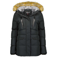 Geographical Norway női kabát CROWN BLACK LADY 054, M Fekete női dzseki, kabát