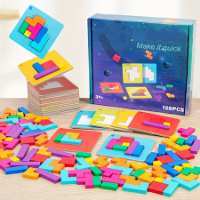Geometriai Puzzle Játék puzzle, kirakós