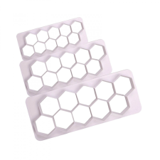  Geometriai tortadíszítő forma Hexagon (3 db) konyhai eszköz