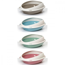 Georplast Macska WC kerettel íves M 57x40x19cm vegyes szín [17] macskatoalett