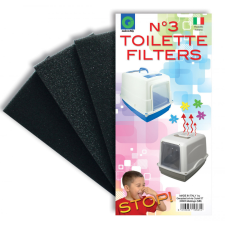Georplast Szűrőbetét fedeles WC-hez 9x18x0,5cm 3db [24] macskatoalett