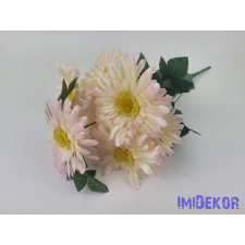 Gerbera 7 ágú csokor 42 cm - Rózsaszín dekorációs kellék