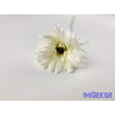  Gerbera élethű hamvas szárú selyemvirág 52 cm - Krém dekoráció