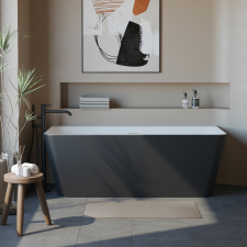  GERDA matt b&amp;amp;w szabadonálló kád kád, zuhanykabin